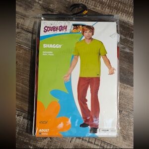 Shaggy Costume and Wig Adult Size Small New In Package